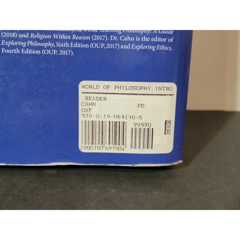 The World of Philosophy: An Introductory Reader by Steven M Cahn: Used‎